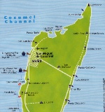 Карта острова Косумель