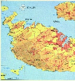 Карта острова Мальта