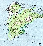 Карта острова Моен
