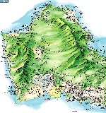 Карта острова Оаху