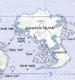 Карта острова Санароа