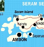 Карта острова Серам