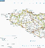 Карта острова Сицилия