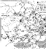 Карта положения сторон накануне Маньчжурской стратегической наступательной операции
