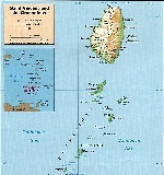 Карта Сент-Винсента и Гренадин