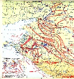 Карта Северо-Кавказской стратегической наступательной операции