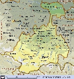 Карта Северной Осетии - Алании