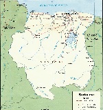 Карта Суринама