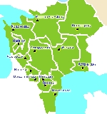 Карта Южного федерального округа
