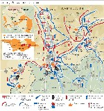 Карта боевых действий в Южной Осетии