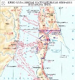 Карта Южно-Сахалинской наступательной операции