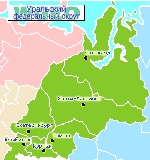 Карта Уральского федерального округа