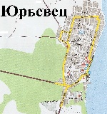 Карта Юрьевца