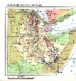 Карта Второй итало-эфиопской войны