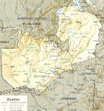 Карта замбии