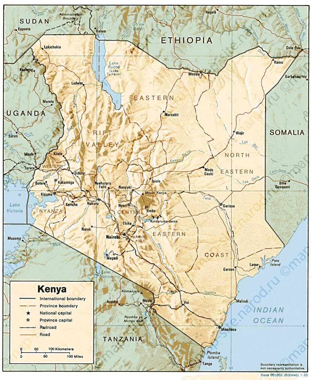 map of Kenya. Кения. Maps of Kenya