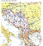 Карта Балканской кампании 1941 года