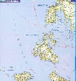 Карта Ионических островов