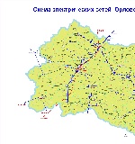 Карта Орловской области 