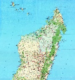 Карта острова Мадагаскар