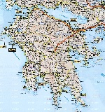 Карта полуострова Пелопоннеса