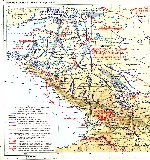 Карта Северо-Кавказской стратегической оборонительной операции